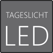 Dieser Spiegel ist mit einer Tageslicht LED Beleuchtung ausgestattet