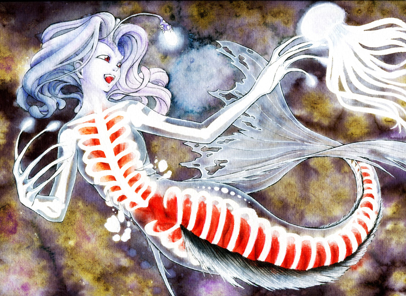 2015 - "Deep Sea Mermaid" Aquarell