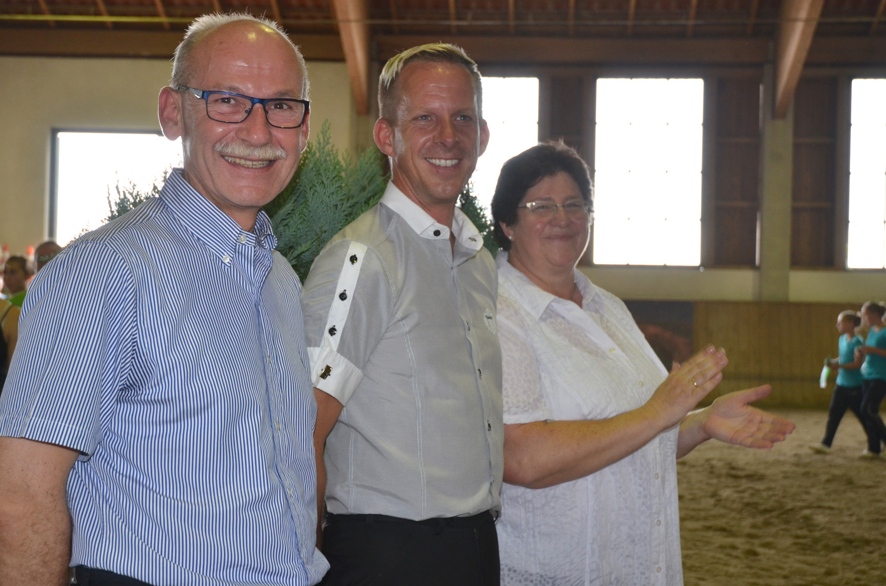 Das Richterteam vl. Jochen Schilffahrt, Lars Hansen, Brigitte Ellinger