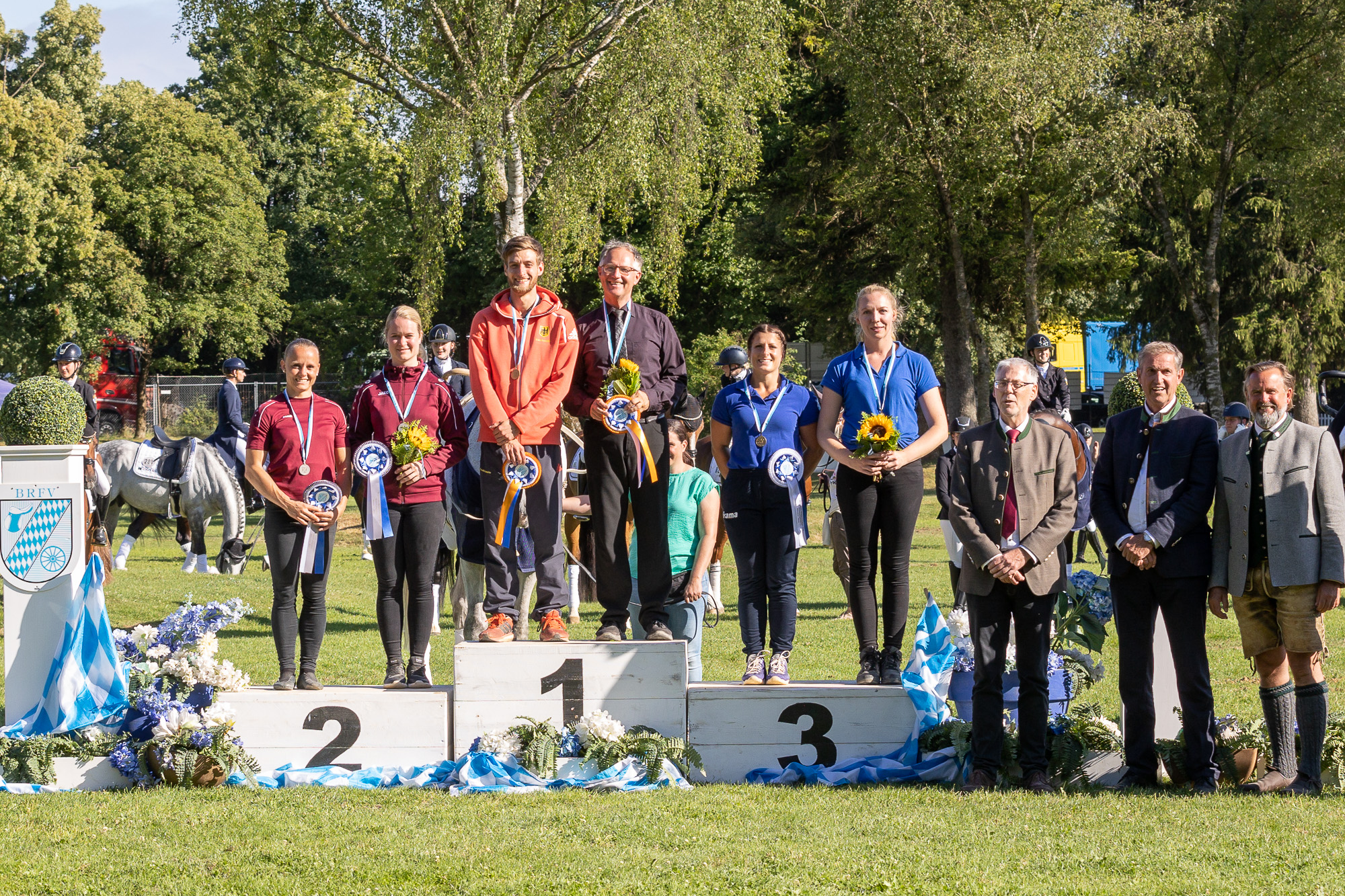 Senioreinzel: 1. Julian Wilfling (Weicht), 2. Anja Traub (Allgäu-Illertal), 3. Laura Lutz (Freising)