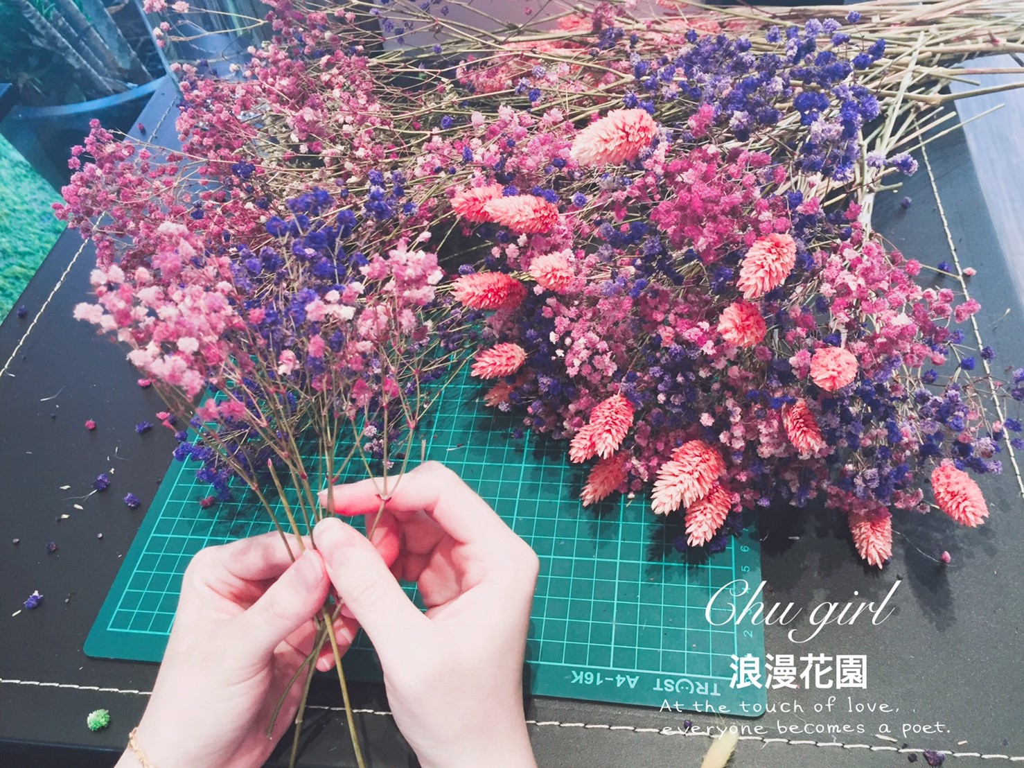 Chugirl浪漫花園/永生花乾燥花🌸都是純手工製作的唷💙💛