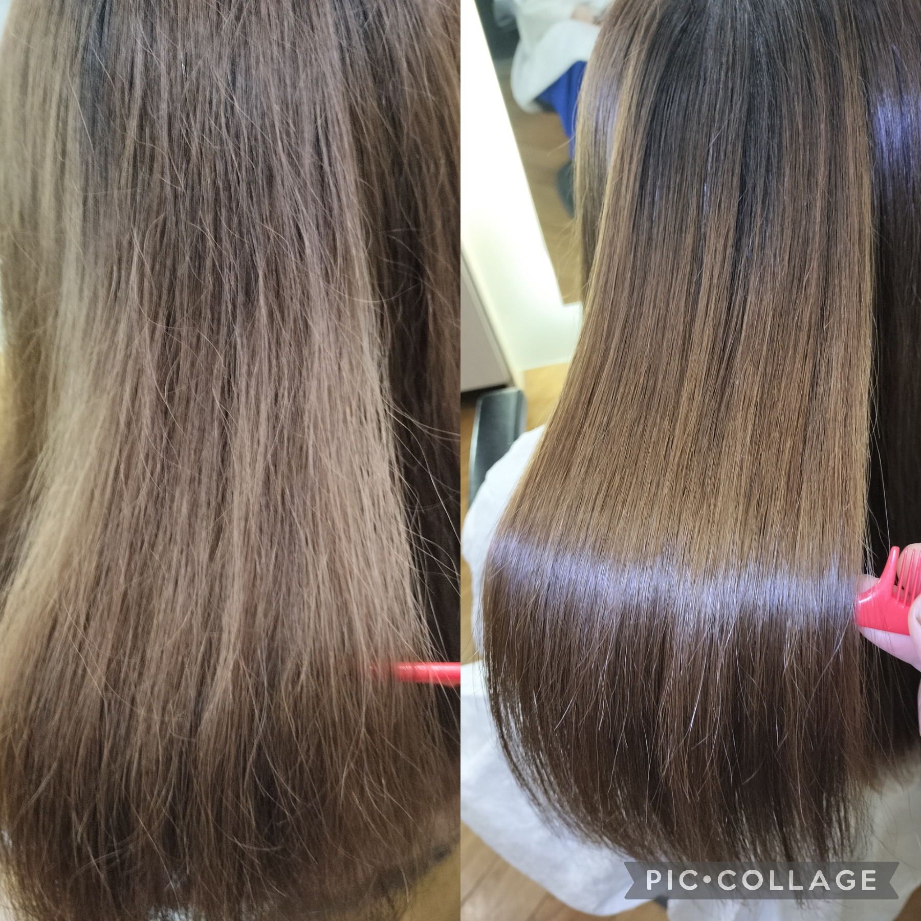浜松市中央区の縮毛矯正専門店ロングヘアのツヤ髪事例