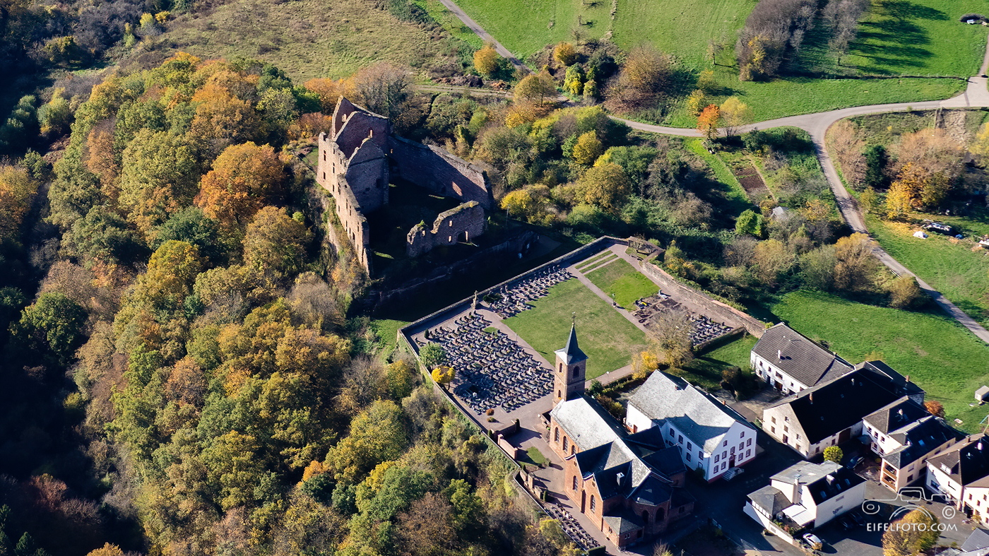 Die Ruine der Freudenburg im Landkreis Trier-Saarburg