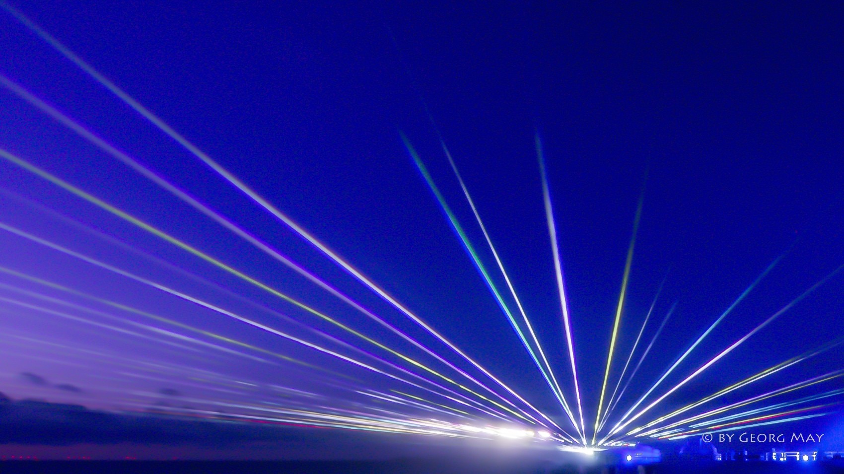 Lichtertanz der Elemente am Strand von Zingst, Ostsee