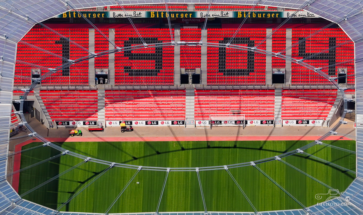 Einblick in die BayArena Leverkusen