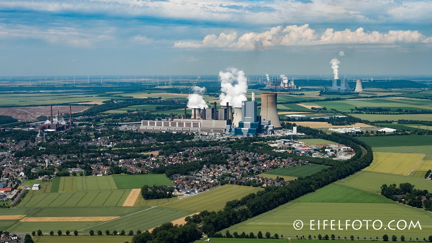 Energie-Tro: Die Kraftwerke Niederaußem, Neurath und Frimmersdorf.