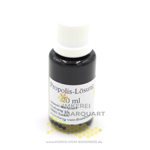 Propolis Tropfen Imkerei Marquart Salem Bodenseehonig