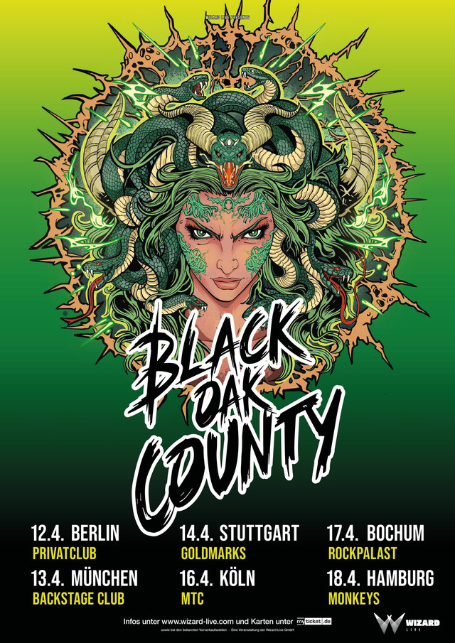 Konzertankündigung: BLACK OAK COUNTY – Live in Bochum!  Rockpalast Bochum 17. April 2026