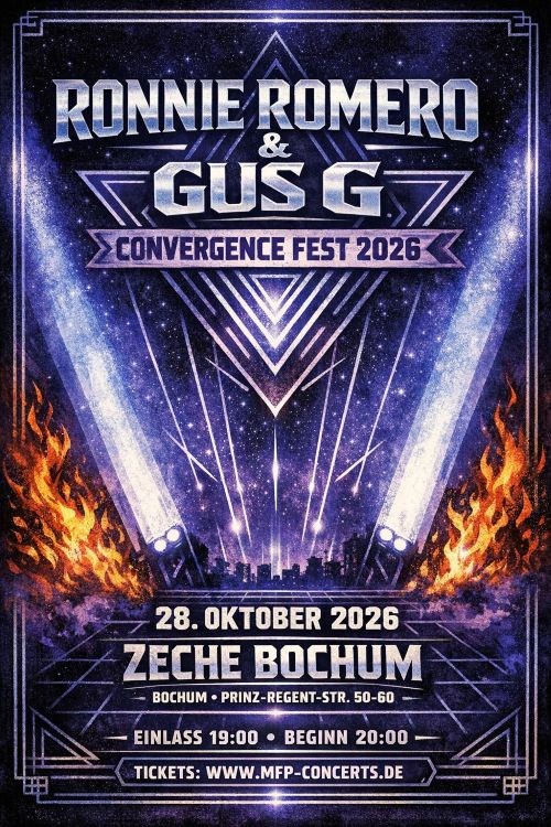 Ronnie Romero & Gus G live in Bochum – Convergence Fest 2026 | Zeche Bochum