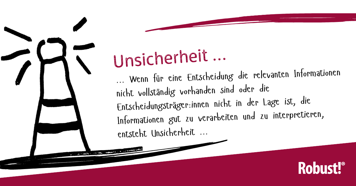 Entscheiden unter Unsicherheit – mögliche Strategien