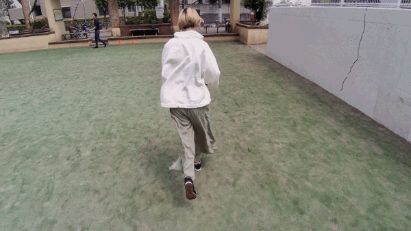 走りながらの撮影