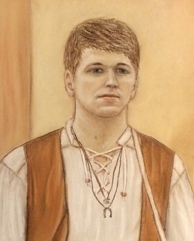 Portrait Zeichnung Pastellkreide Heike Lüders