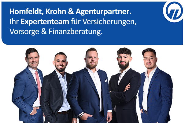 Homfeldt, Krohn & Agenturpartner - Ihr Expertenteam für Versicherungen, Vorsorge & Finanzberatung in Hamburg Rahlstedt.
