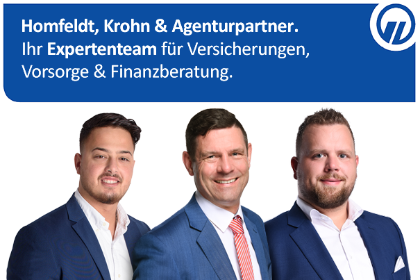 Homfeldt, Krohn & Agenturpartner - Ihr Expertenteam für Versicherungen, Vorsorge & Finanzberatung in Hamburg Rahlstedt.