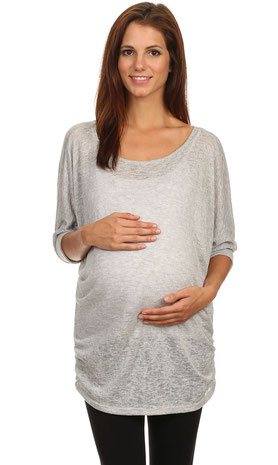 maternity tunic gray