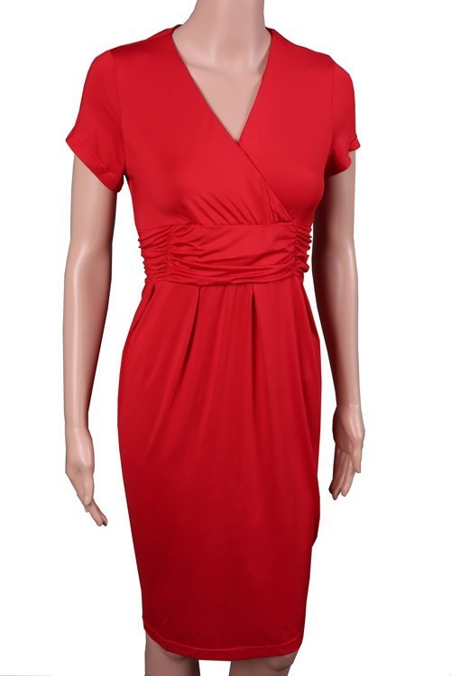 Red Maternity Dress DR99 Grace Maternity Clothes