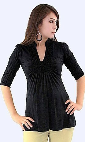 black long sleeve maternity top