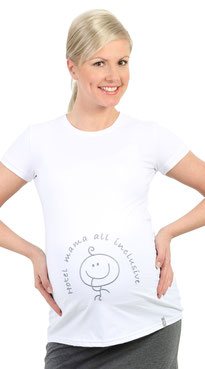 white maternity t-shirt 