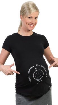  maternity t-shirt black