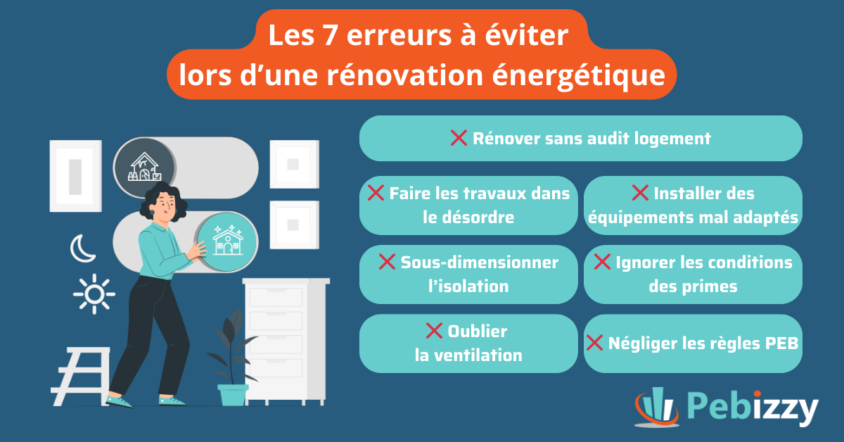 Les 7 erreurs à éviter lors d’une rénovation énergétique