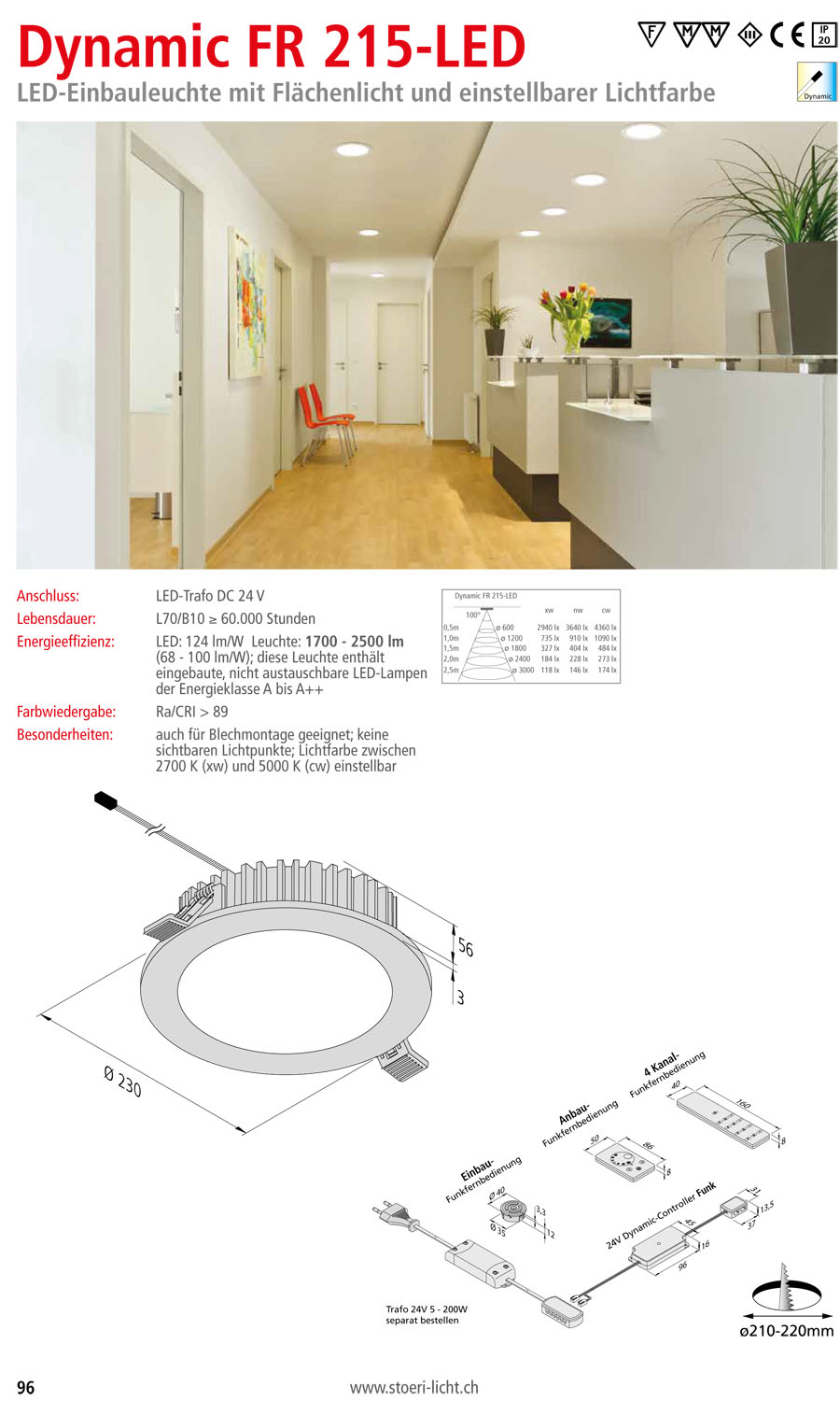 Einbauleuchten für Decken - Störi Licht AG - Beleuchtungstechnik