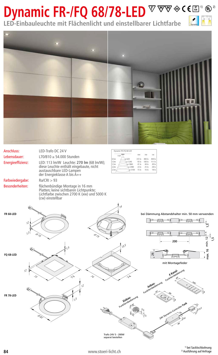 Einbauleuchten für Decken - Störi Licht AG - Beleuchtungstechnik
