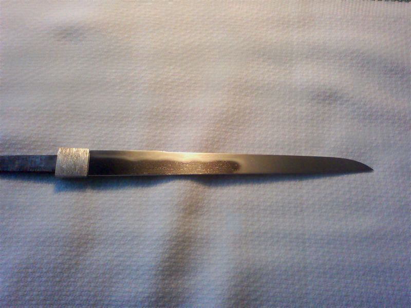 小刀銀一重ハバキ見本 - 日本刀研磨工房