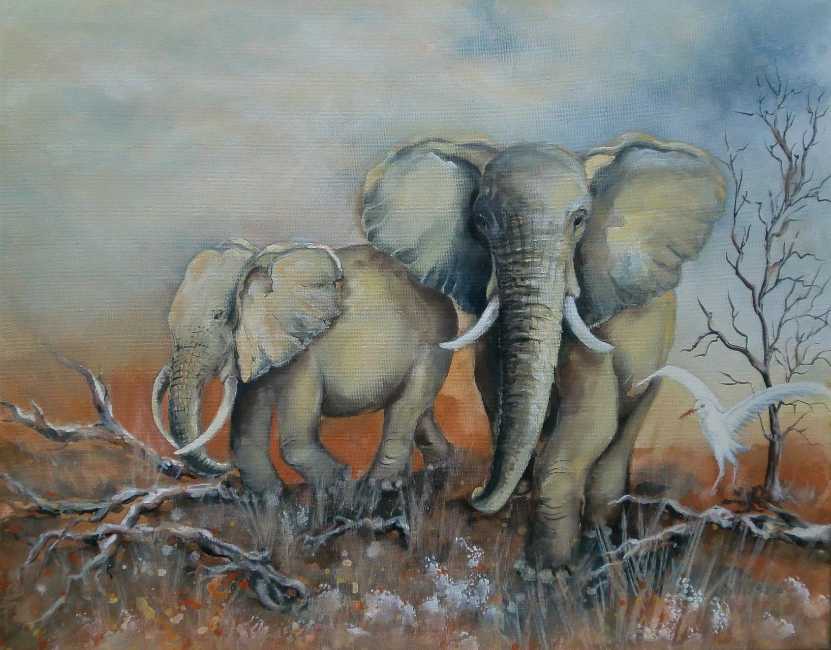 aquarell - elefanten