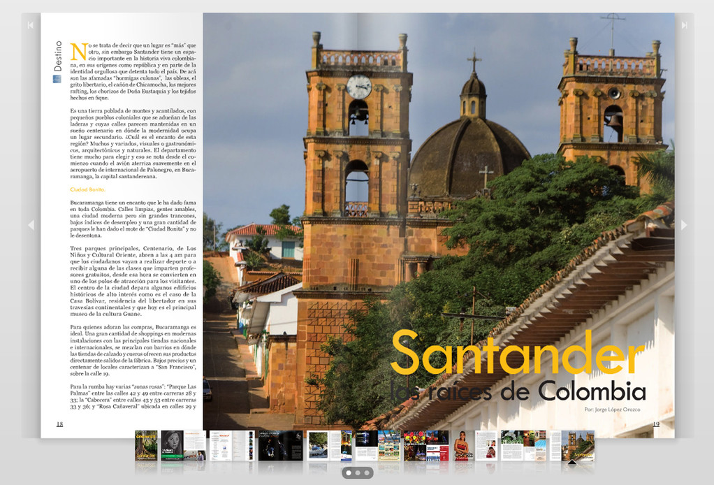 Revista Easyfly (Colombia)- Reportaje Santander, Colombia.