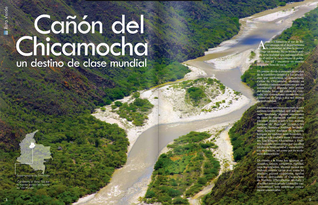 Revista Easyfly (Colombia)- Reportaje Chicamocha 1