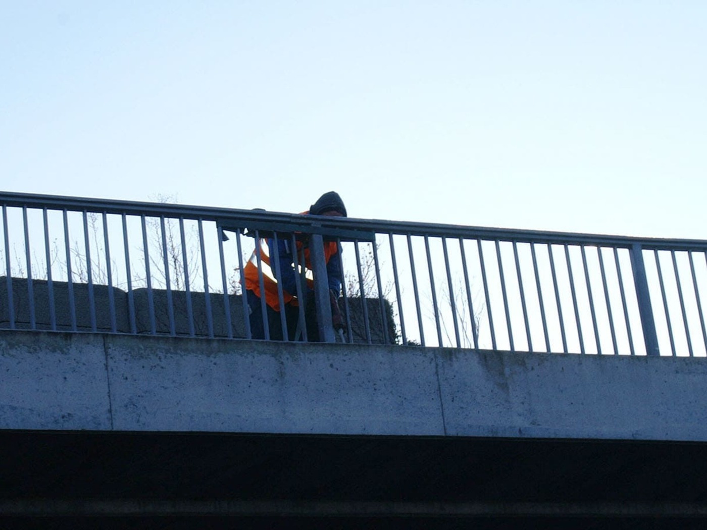 Brückengeländer an der B10 Göppingen