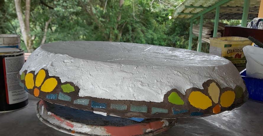 Waterproof sealer on bottom of bowl