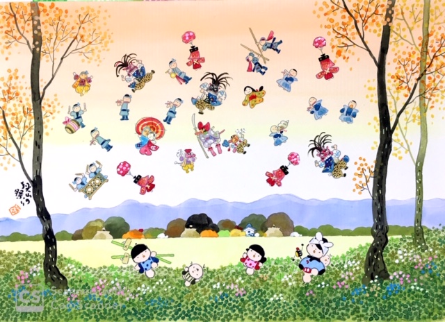 小春日和の道草　　絵画原画 春の奥入瀬渓流 | ｜正光画廊