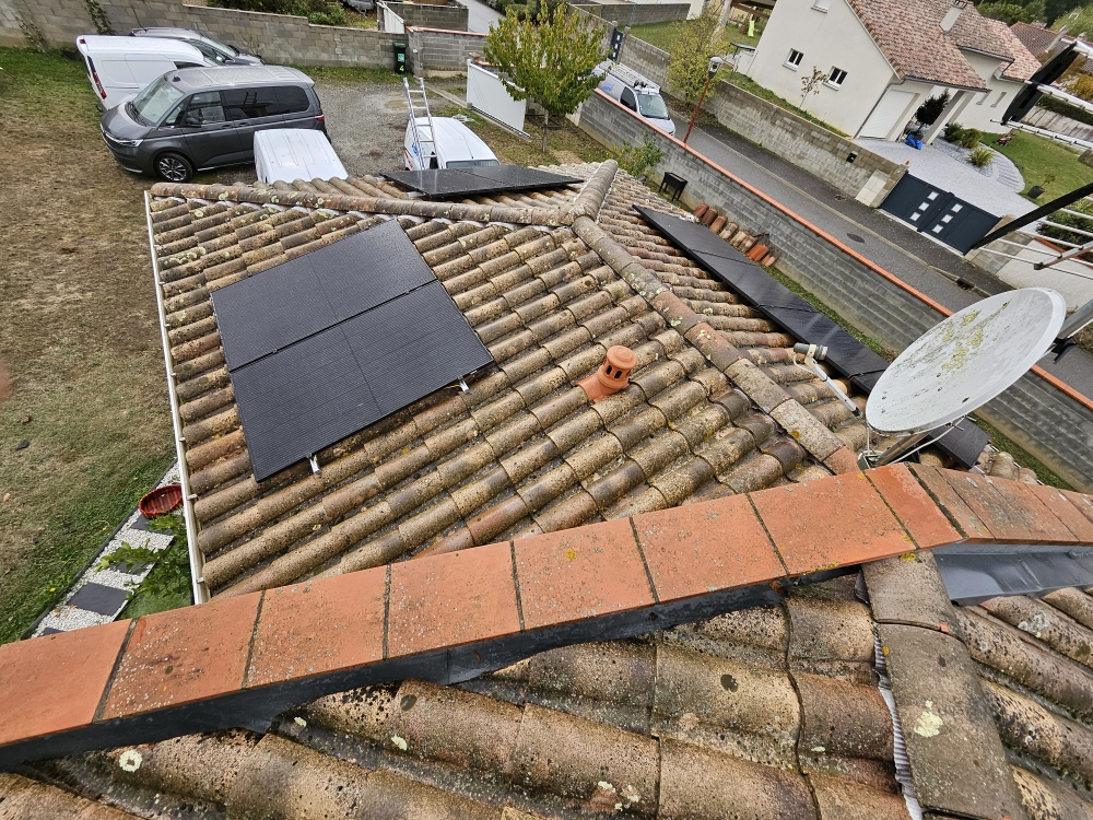 Installation photovoltaique sur 3 pentes