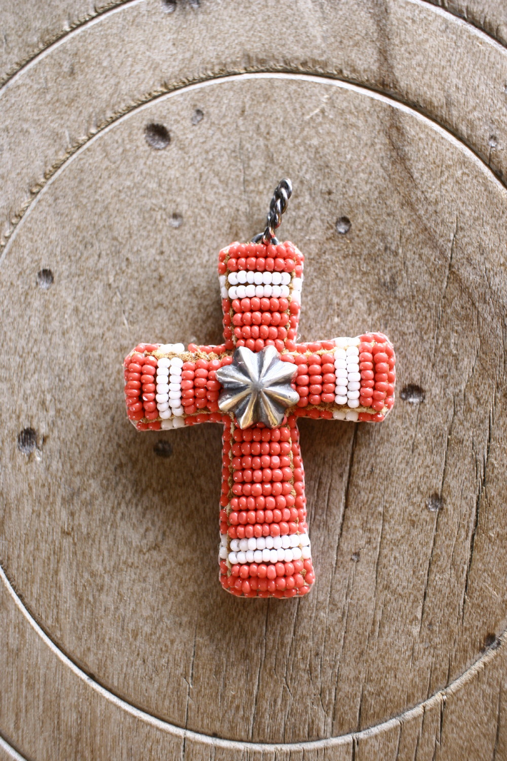 Beaded Cross Pendant Top　ペンダントトップ