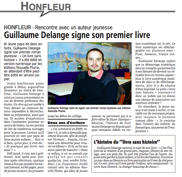 Article du Pays d'Auge 24 janvier 2014