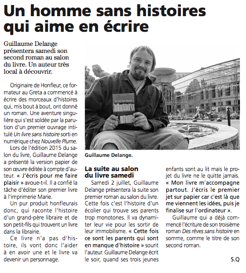 Article Pays d'Auge 1 juillet 2016
