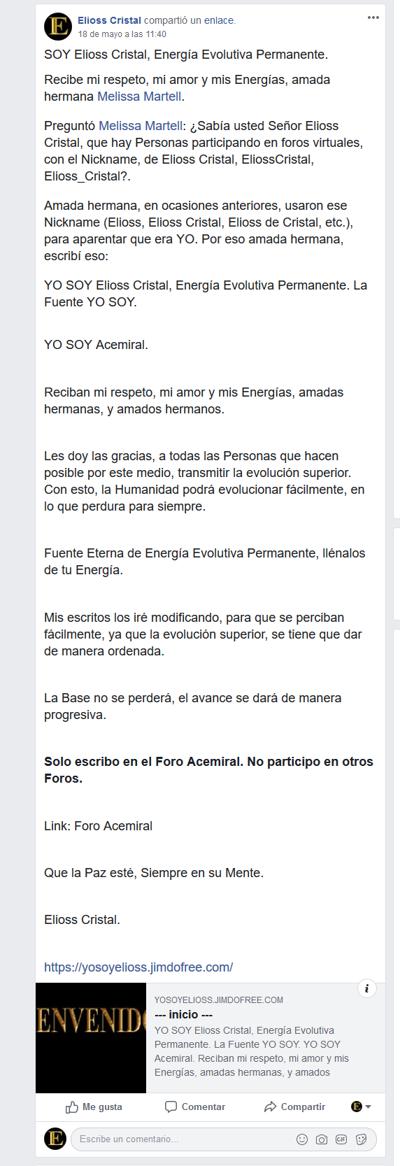 Cualquier Usuario, o Usuaria, puede usar el Nick de Elioss Cristal. Ya lo demostró Adael, en otros foros. Image