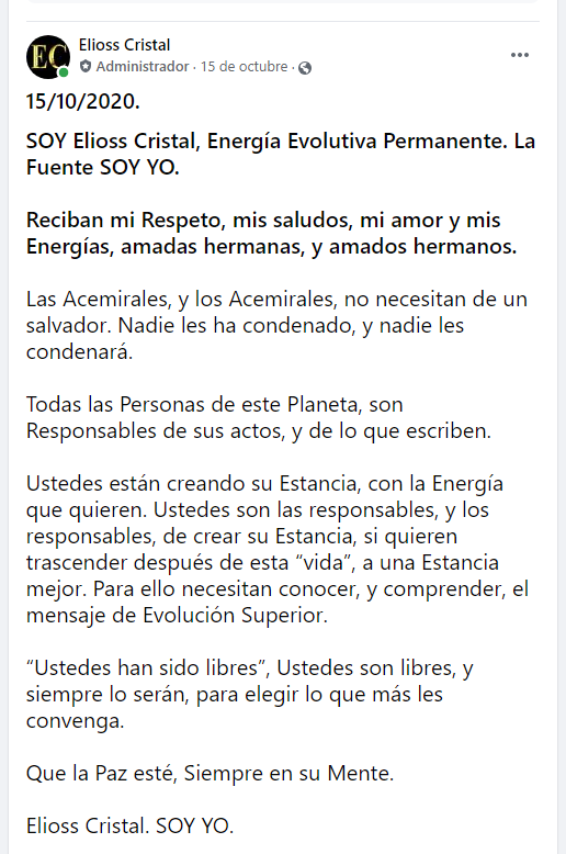 La Energía Inversa: Es la energía que se encuentra, en las Estancias alejadas, de la Fuente Eterna de Energía Evolutiva Permanente. De Elioss Cristal. Image