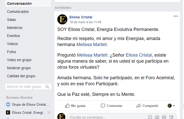 ¡Cuidado!, la Energía Inversa, ha tratado de usurpar a Elioss Cristal, Dirigente de las (los) Acemirales, y de las (los) Evolucionistas de lo superior Image