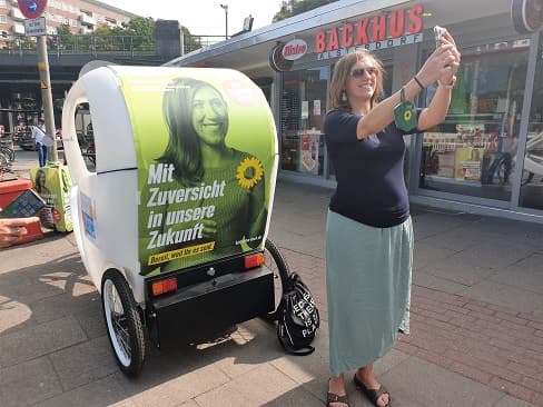 Hamburg by Rickshaw, Im Wahlkampf mit Katharina Beck