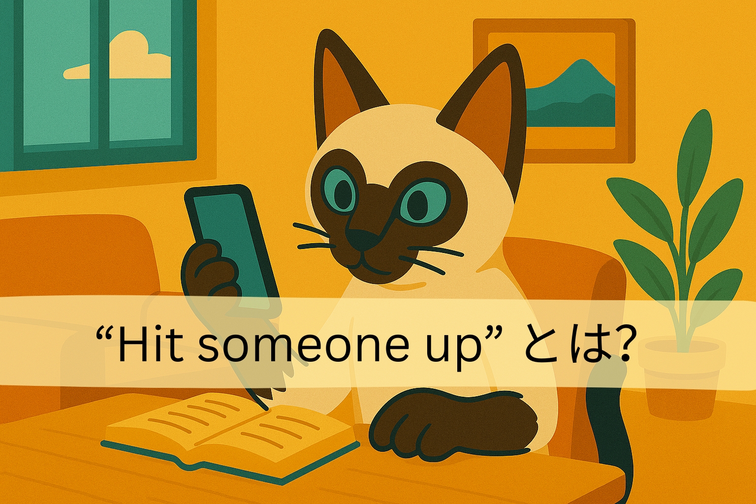 "Hit someone up" の意味と使い方 ☆草津市からも近い！大津市瀬田駅前の子どもと大人の英会話教室