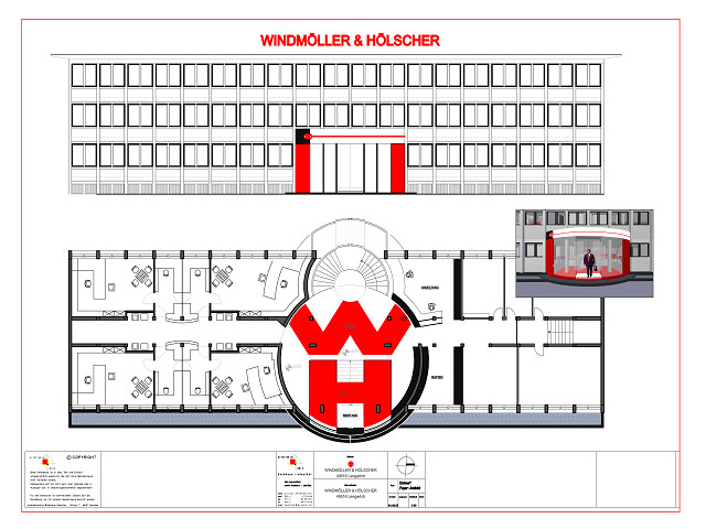 WINDMÖLLER & HÖLSCHER LENGERICH; ARCHITEKT MÜNSTER BOCKHAUS-ODENTHAL; FOYER, EMPFANG