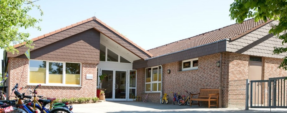 Bild1:Eingang KITA st. Margareta KITA Bockhaus-Odenthal Architekten Münster ,Architektur-individuell |kreativ|energetisch|Architekten AKNW,NRW,germany architects