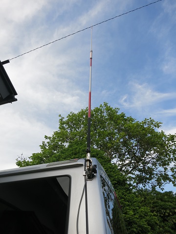 アマチュア無線移動運用セット(アンテナ7MHz) 7MHZ 車体取付け版マイクロバート - JA0JHQ/JD1BOW 運用記録