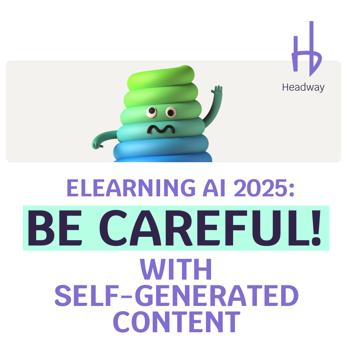 Elearning AI 2025: be careful with self-generated content