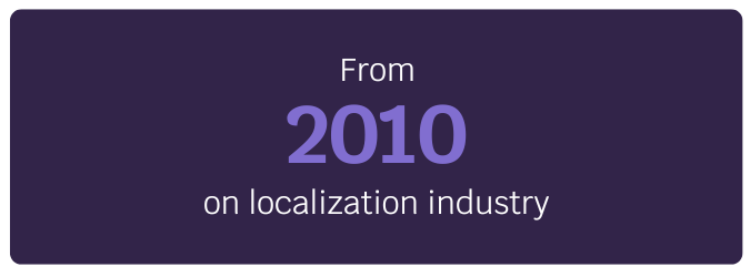 From 2010 on localization industry