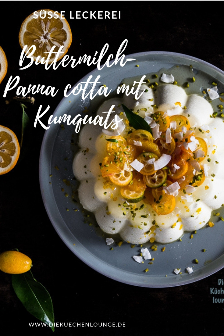 Buttermilch-Panna cotta mit Kumquats