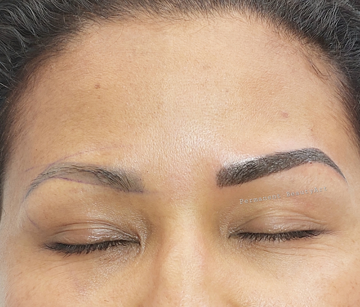 KOMBI BROWS:Powder Brows + Microblading Härchenzeichnung 