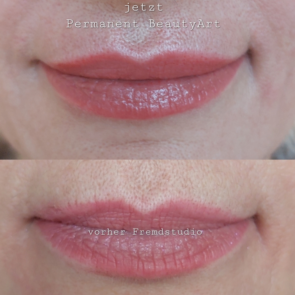 PMU Lippen Korrektur nach Fremdstudio 